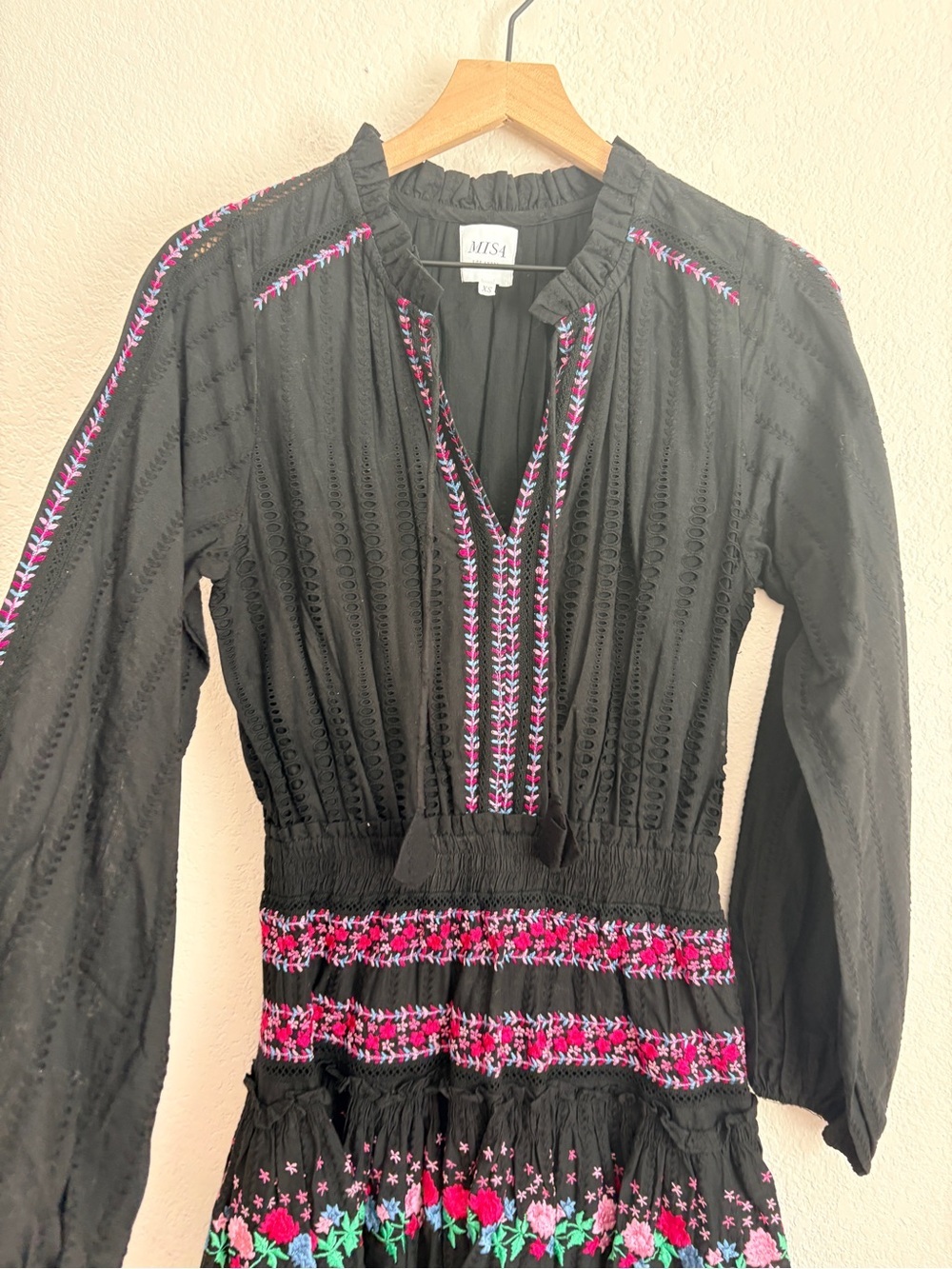 Misa Los Angeles Manuela Floral Embroidered Mini Dress - Picture 9 of 11